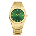 Montre homme luxe acier inoxydable, quartz, étanche